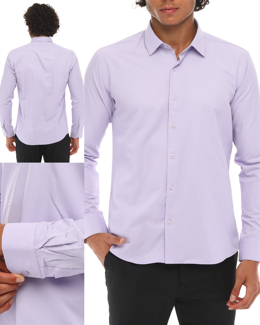 ICONIC LILAC SINGLER - Lilac Single Cuff Shirt