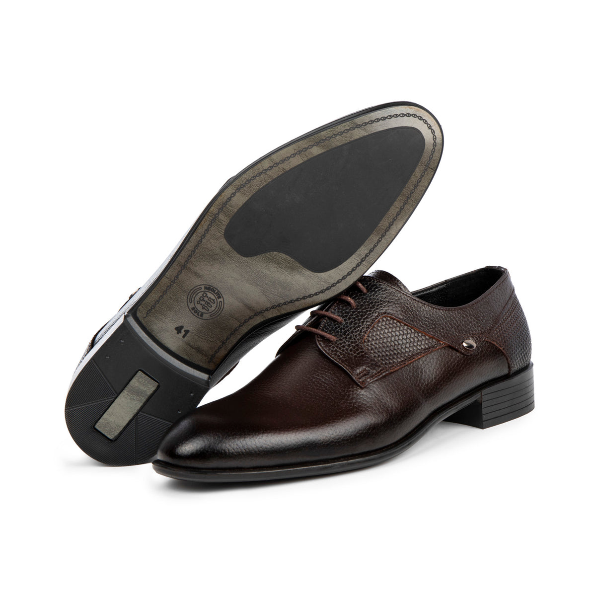 Mens Brown leather dress shoes