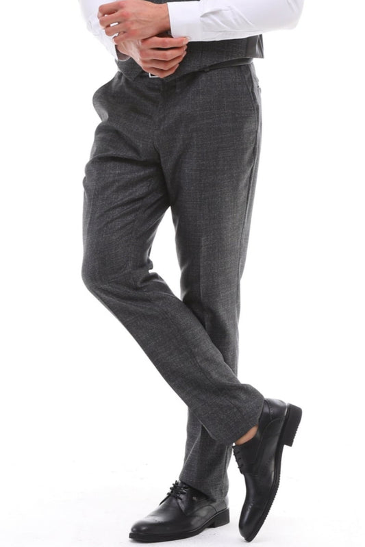 Graue Hose aus hochwertigem Viskosestoff