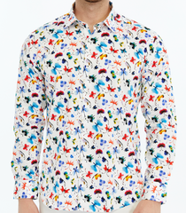 Colorful floral patterned shirt  for men