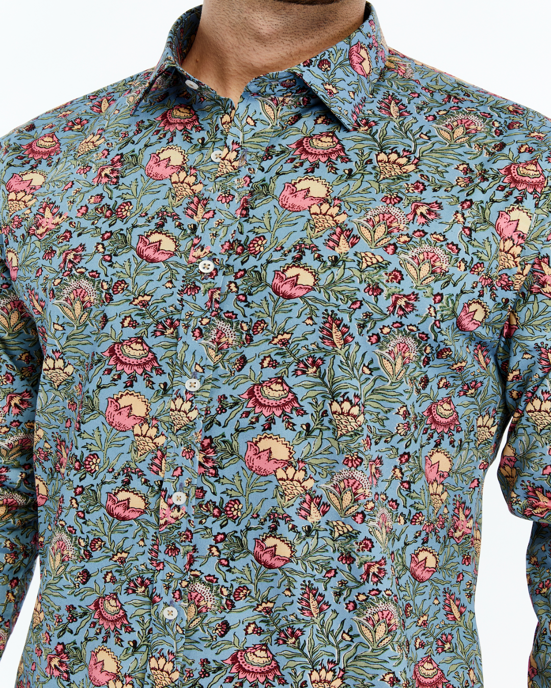Floral patterned shirt for men 