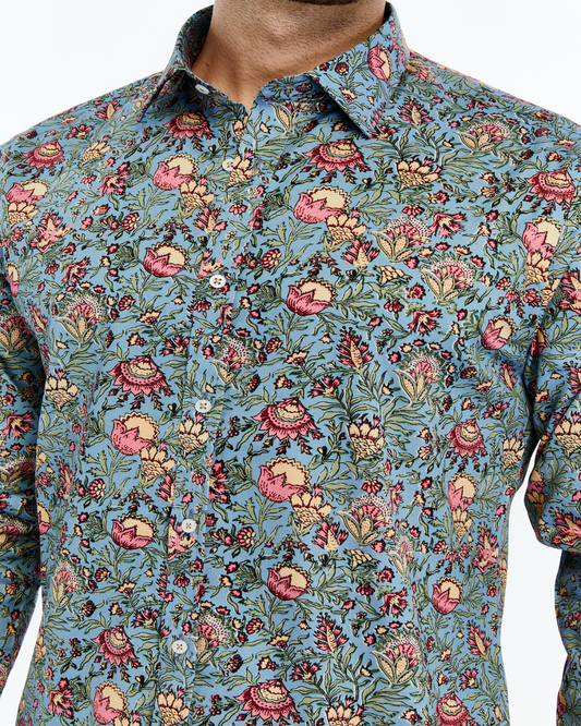 Floral patterned shirt for men 