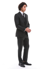 PFLEGEJACKE - Grauer und blauer Karo-Blazer