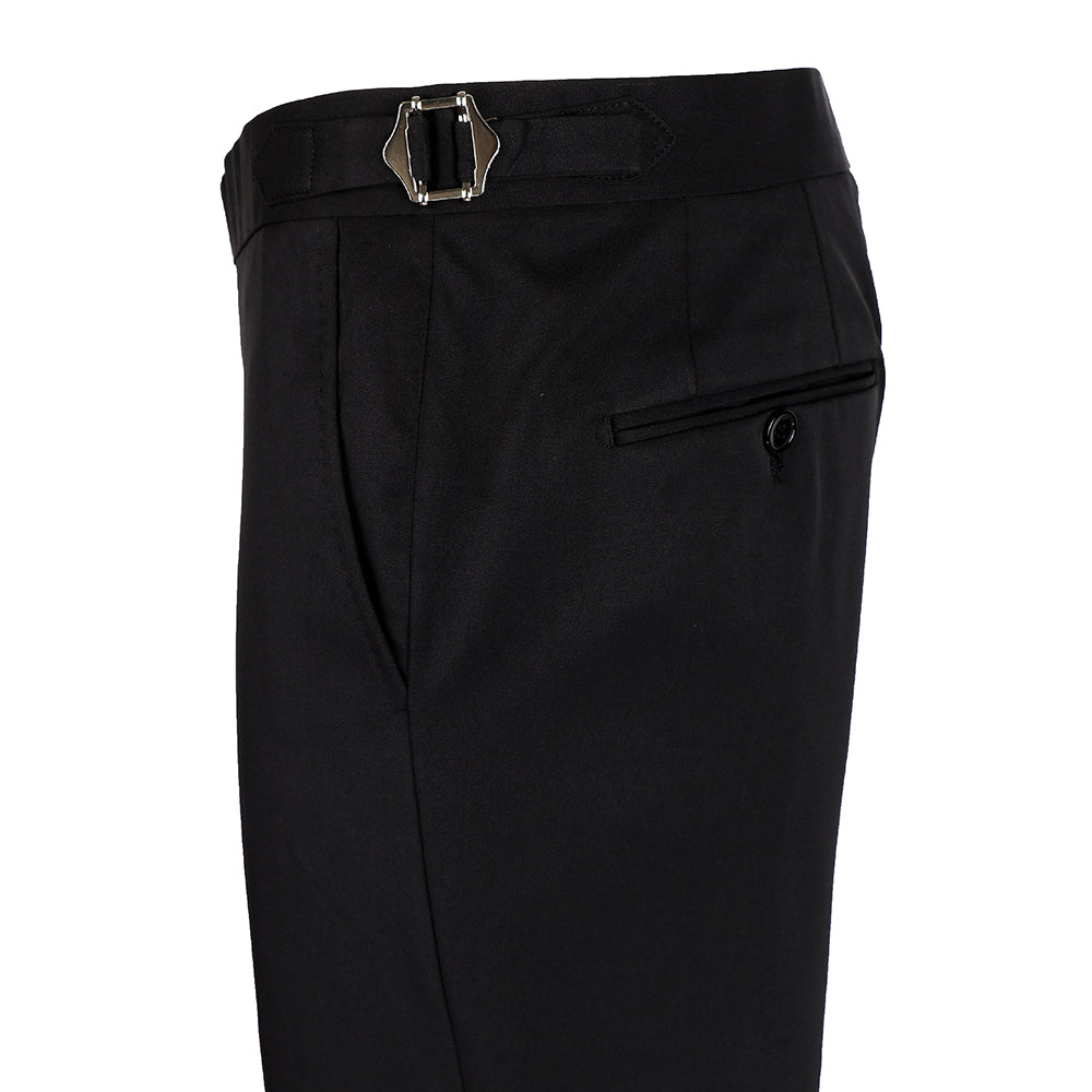 Men’s Elegant Black Trousers with Side Adjusters