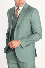 ICONY LEAFAGE - Green Plain Three Piece Suit