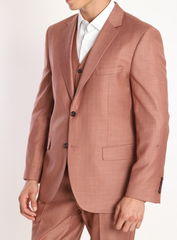ICONY TERRA - Brick Colour Plain Three Piece Suit