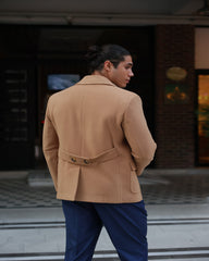 ICONY Bossy III  - Camel Double-Breasted Overcoat
