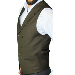 ICONIC GREEN - Green Double Breasted Waistcoat