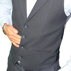 Marineblaue Wollweste Master Tailored Cut Fit für Herren