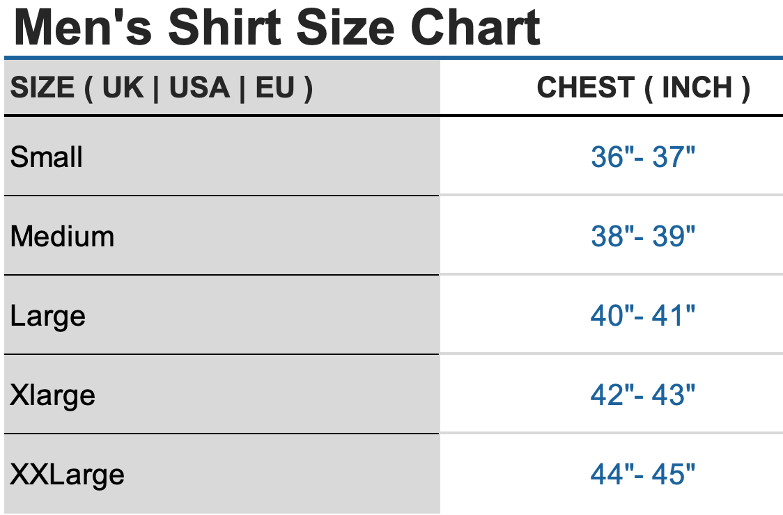ICONIC CROSS PLEATED - White Tuxedo Shirt With Studs Size Chart by ECCA LONDON DESIGN