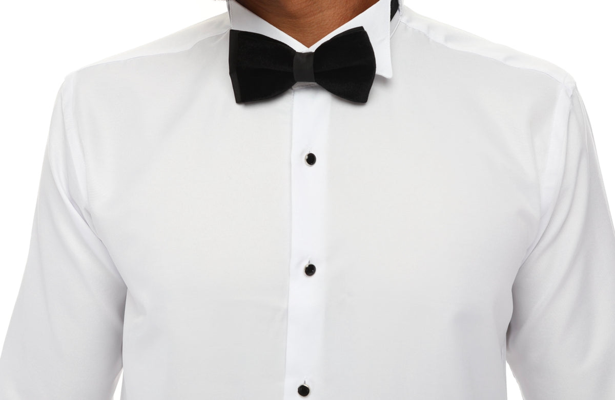 white Tuxedo cotton Shirt 
