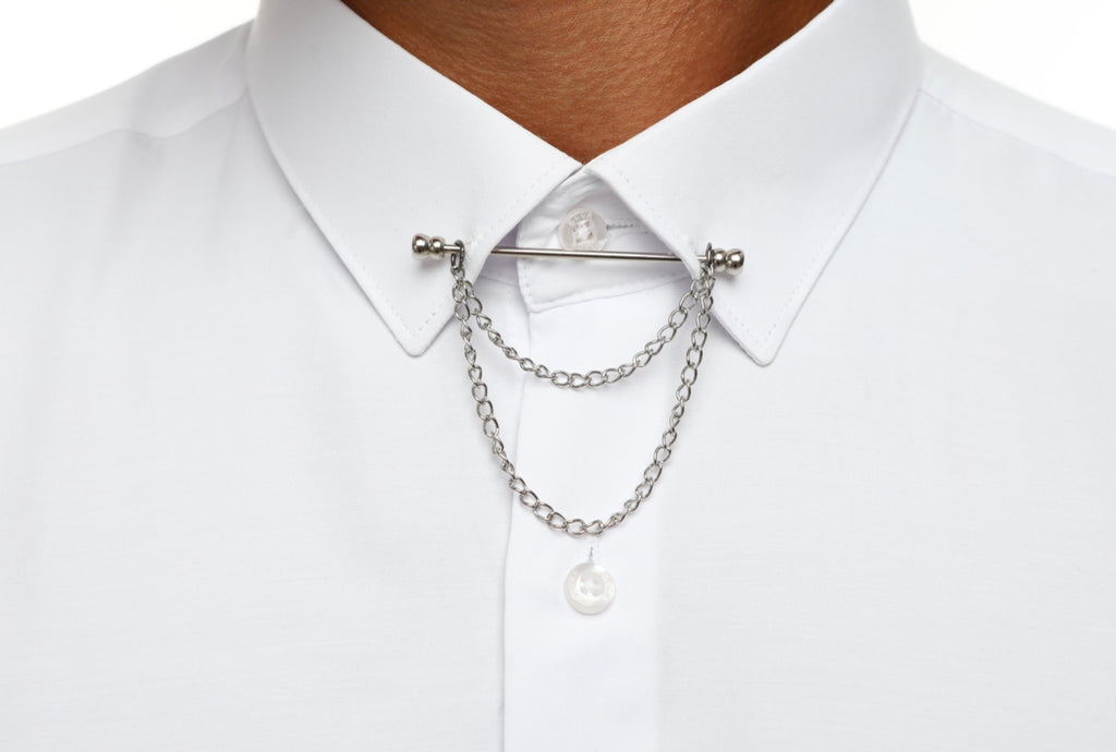 Iconic SIGNATURE WHITE PIN - White Pin Collar Shirt - Tailored Slim Fi ...