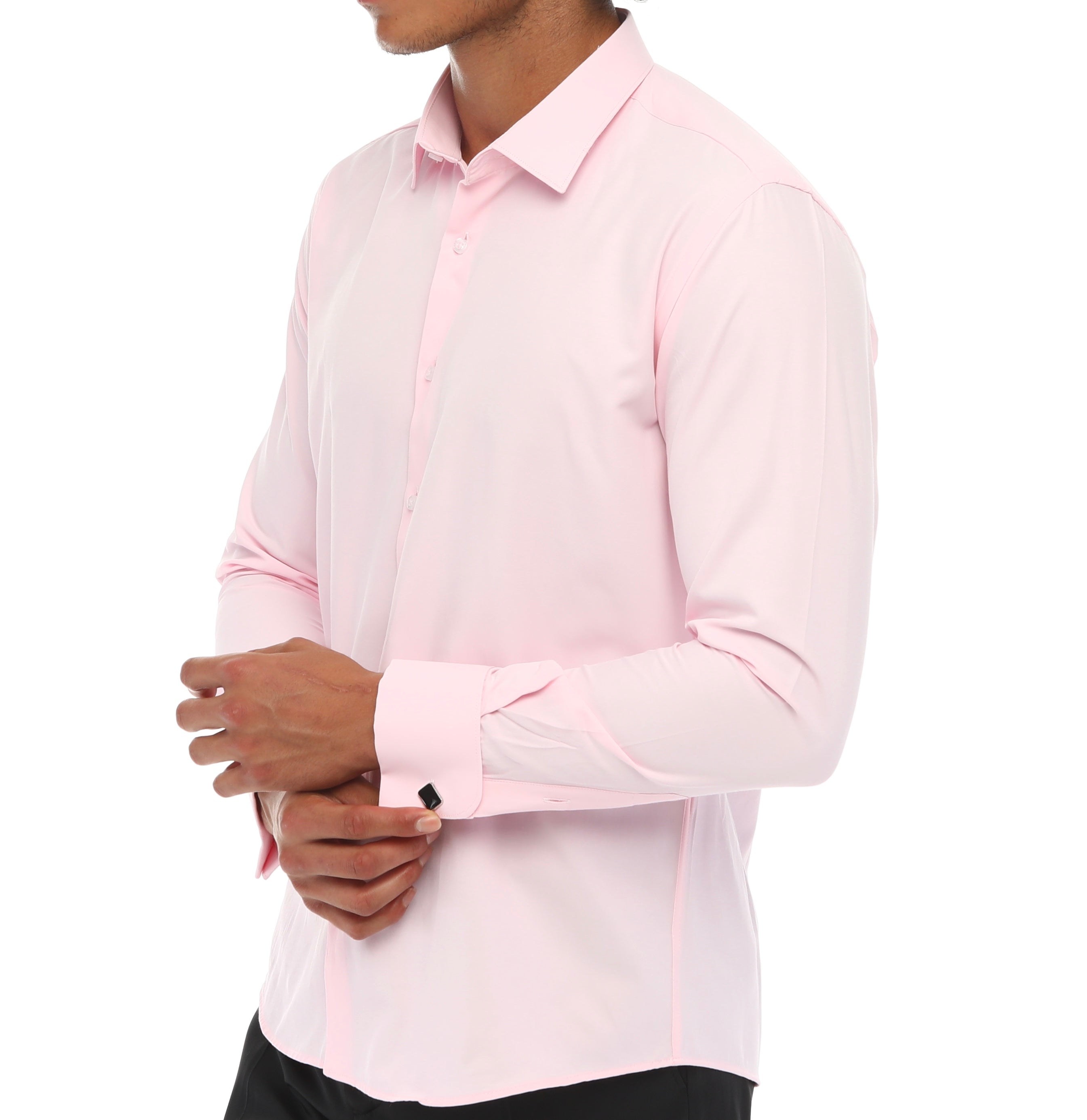 ICONIC SIGNATURE PINK DOUBLER – Pink Shirt with Double Cuffs