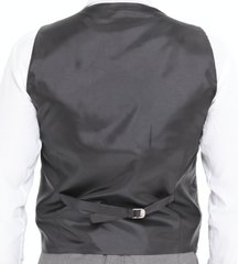 ICONIC BLACK TWEED - Black Single Breasted Waistcoat