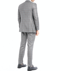 ICONYN BRAVEN -  Brown Check Three Piece Suit