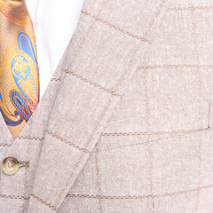 Peachy Linen Icnony - Dreiteiliger Anzug aus Leinen
