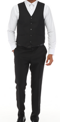 BlackJack Iconyn - Schwarz &amp; Schwarz Match Suit - Dreiteiliger Anzug