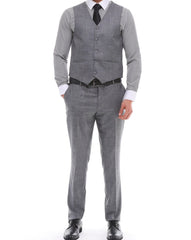ICONYN GEORGE - Grey Mixed & Matched Three Piece Suit