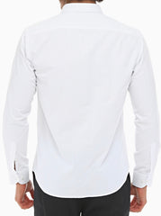 ICONIC WHITE SINGLER - White Single Cuff Shirt