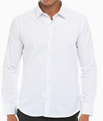 ICONIC WHITE SINGLER - White Single Cuff Shirt