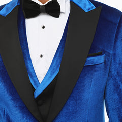 CROWN ROYAL - Blue Velvet Four Piece Dinner & Wedding Suit